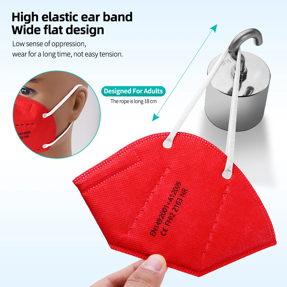 5 Layer FFP2 Mask KN95 Mascarillas FPP2 Approved hygienic RespiratorReusable mask FFP3 Protective Maske fpp2 CE | Безопасность и