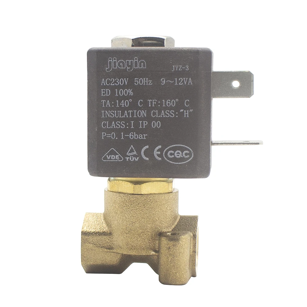 Jiayin 3 мм JYZ 3E нормально закрытый N/C 2/2 способ AC 230V G1/8 'латунная железная Паровая