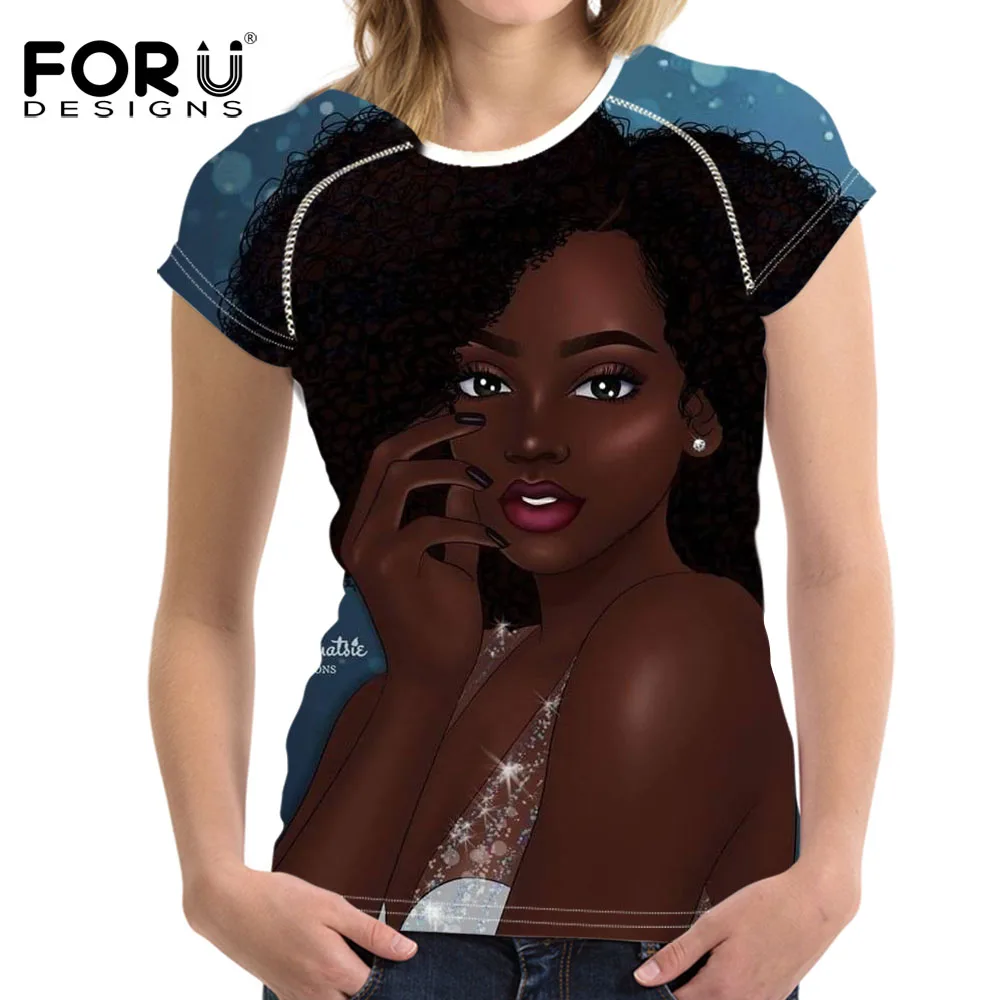 

Camiseta Mujer Omen 2019 Summer Character African Girls 3DPrinting Tee Shirt Femme Funny T Shirt Korean Tops Kawaii Streetwear