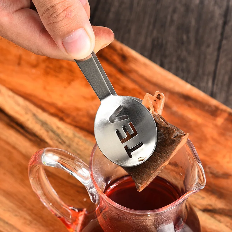 

2021 Stainless Steel Tea Clip Tea Bag Clip No-Hot Clamp Tong Squeezer Tea Accessories Small Food Clips Tea Set Food Clip Tool