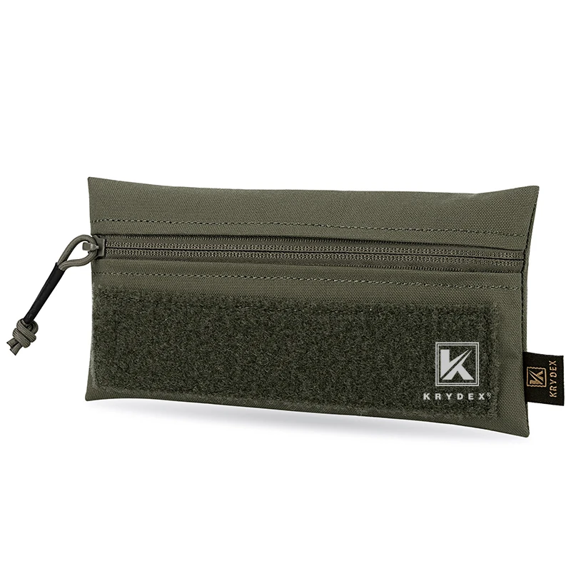 KRYDEX RANGER GRÜN Süßigkeiten Vorderen Panel Pouch Für MK3 MK4 Bereit Brust Rig Platte Träger Tactical Zipper Haken Tasche W/ Loop & Haken