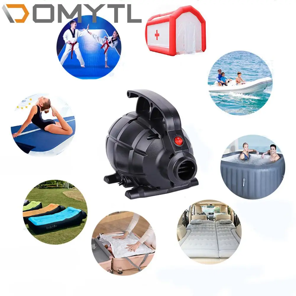 

Household 500w Portable Electric Air Pump Compressor Rolling Track Gym Gymnastics Mat Inflatable And Dual-Use