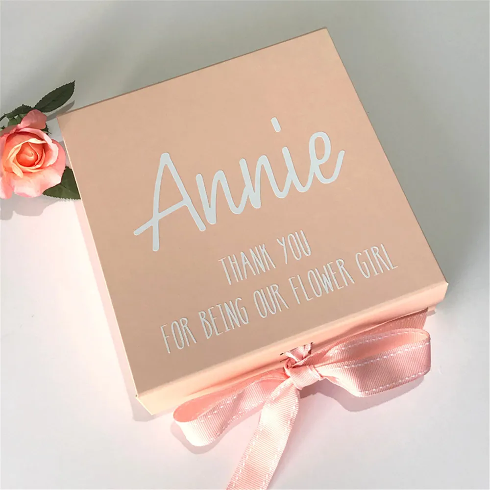 Персонализированная Подарочная коробка с именем подружки невесты