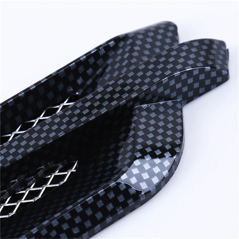 2 шт. АБС-пластик наклейка для автомобиля из углеродного волокна боковой