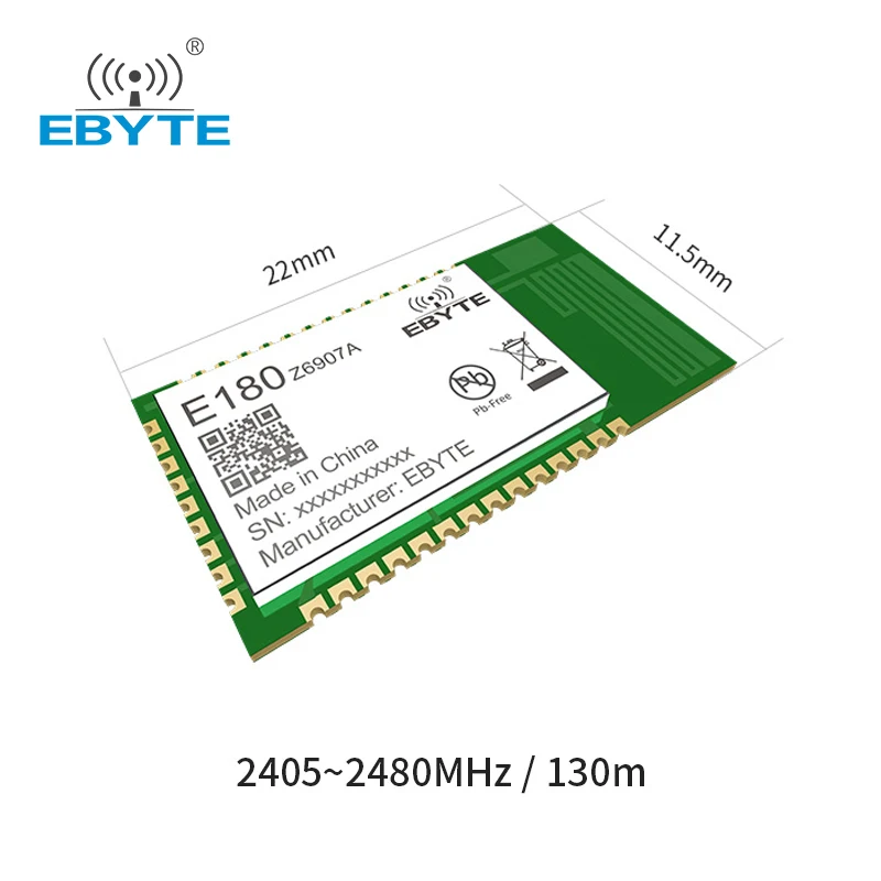 Zigbee 3.0 TLSR8269 Wireless Date Transmission Module Low Power Consumption 2.4GHz Touch Link Smart7dBm EBYTE E180-Z6907A Module