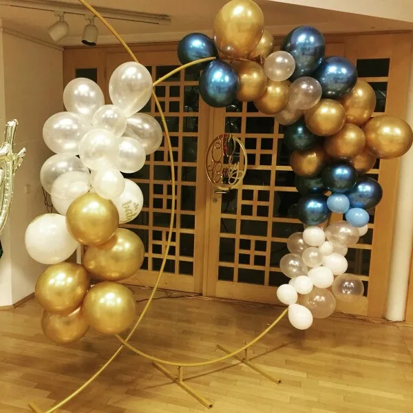 Металлические круглые свадебные шар в форме арки железные кольца с цветами