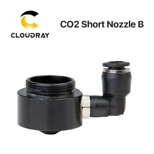 Воздушная Форсунка Cloudray N02 для Dia.20 FL38.1 линзы CO2, короткая насадка B с фитингом для лазерной головки на CO2, лазерная режущая машина