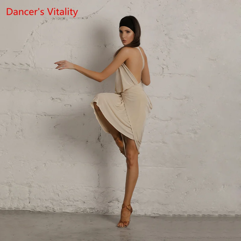 

Latin Dance Profession Practice Clothes Female Adult Sexy Dress New Stage Performance Training Dancing Clothing