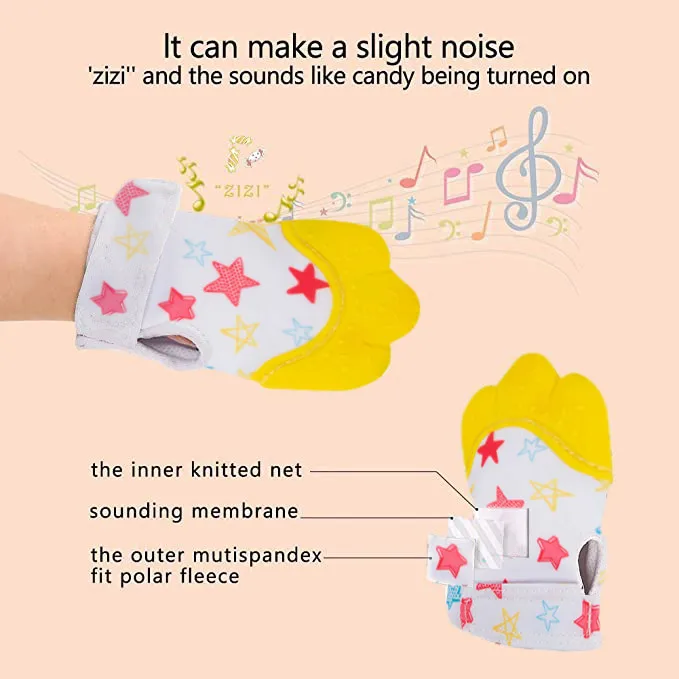 

Christmas Baby Silicone Mitts Teething Mitten Cartoon Shaped Glove Soft Teether Baby Children Gift