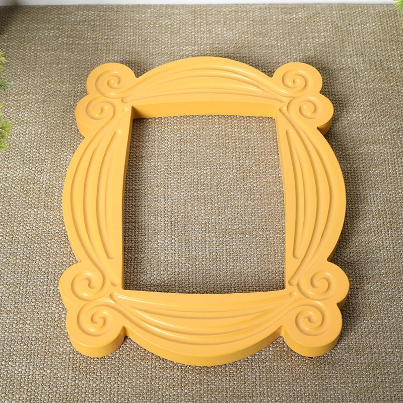 D2 TV Series Friends Handmade Monica Door Home Decor Frame Wood Yellow Photo Frames for picture wall Collectible Cosplay Gift images - 6
