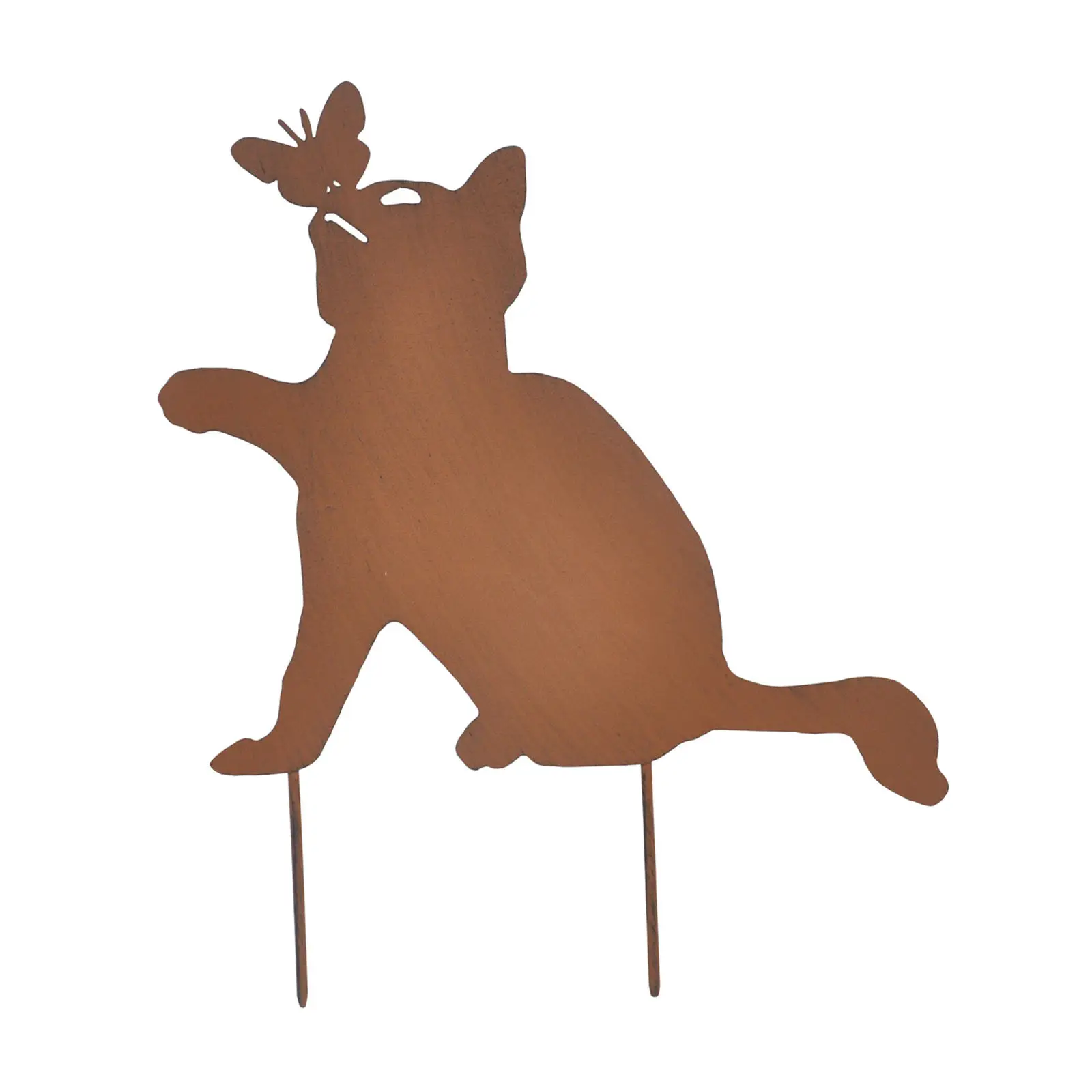 

Metal Cat Garden Stakes Rustic Metal Elegant Design Statues for Outdoor Decor Garden Enthusiasts Gifts for Cat Lovers