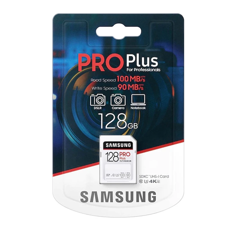 100%  SAMSUNG sd- Pro Plus 32  SDHC 64  128  256  SDXC  10 U3  1080p 3D 4K