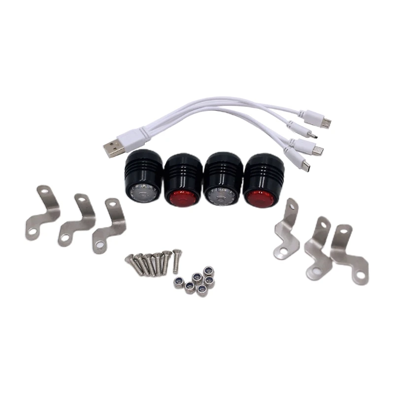 

4Pcs Skateboard LED Lights Night Warning Safety Lights for 4 Wheels Skateboard