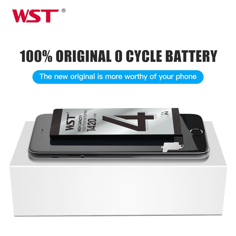 WST Оригинальный аккумулятор для Apple iPhone 4 мобильный телефон с высокой емкостью