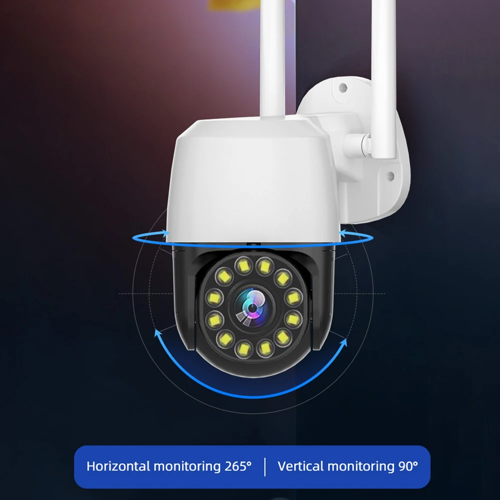 

Dome Waterproof Camera 1920*1080P PTZ 5X Zoom Auto Focus Remote Monitoring Outdoor CCTV Security Wireless WIFI IP Camera
