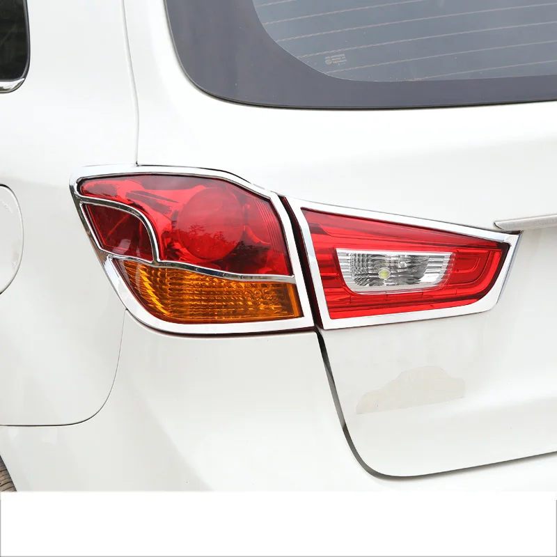 Lsrtw2017 накладка на переднюю заднюю фару для Mitsubishi Outlander Sport Asx RVR 2011-, аксессуары для интерьера, молдинги - Название цвета: rear headlight trims