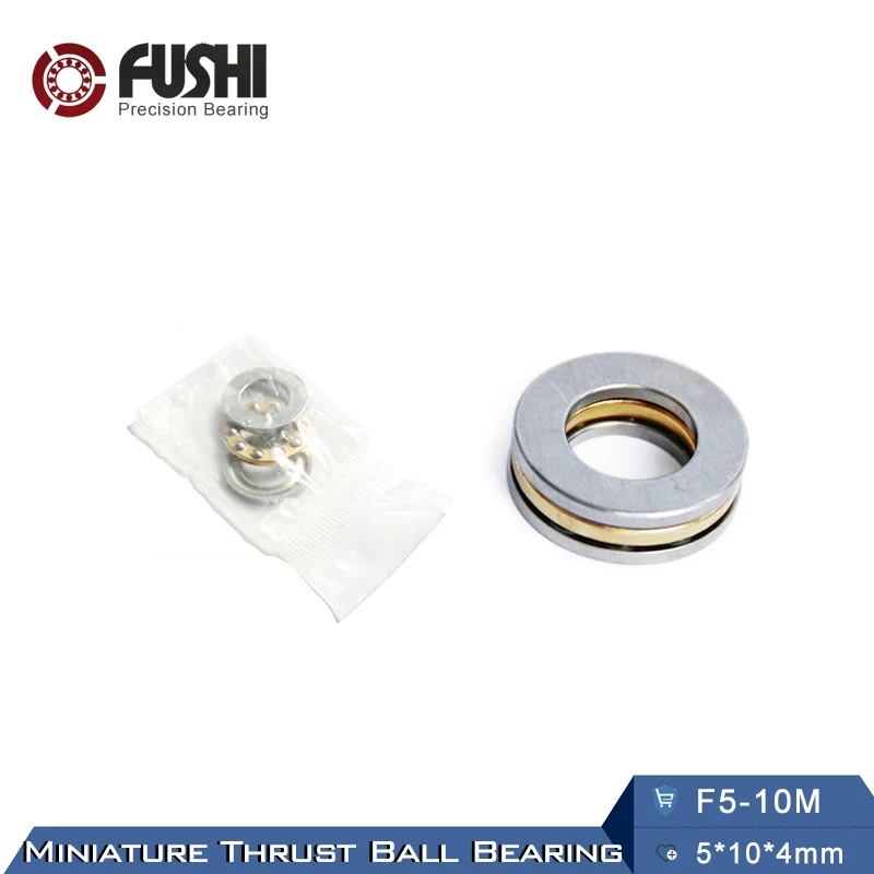 F5 10M подшипник 5*10*4 мм (10 шт.) ABEC 1 миниатюрный 10 м осевой шарикоподшипники с