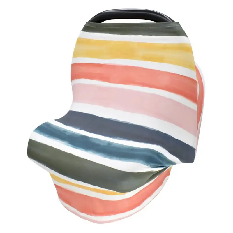 

4-in-1 Multi-use Baby Stretchy Cover Car Seat Canopy/Nursing Cover/Shopping Cart Cover/Infinity Scarf Perfect Gift for Baby
