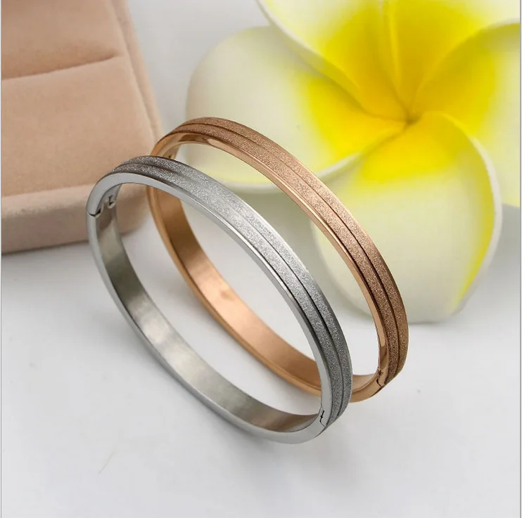 

Wholesal 3 Color bracelet top grade titanium steel cuff snap joint bangle fashion jewelry rose gold bracelets wristlet jewel