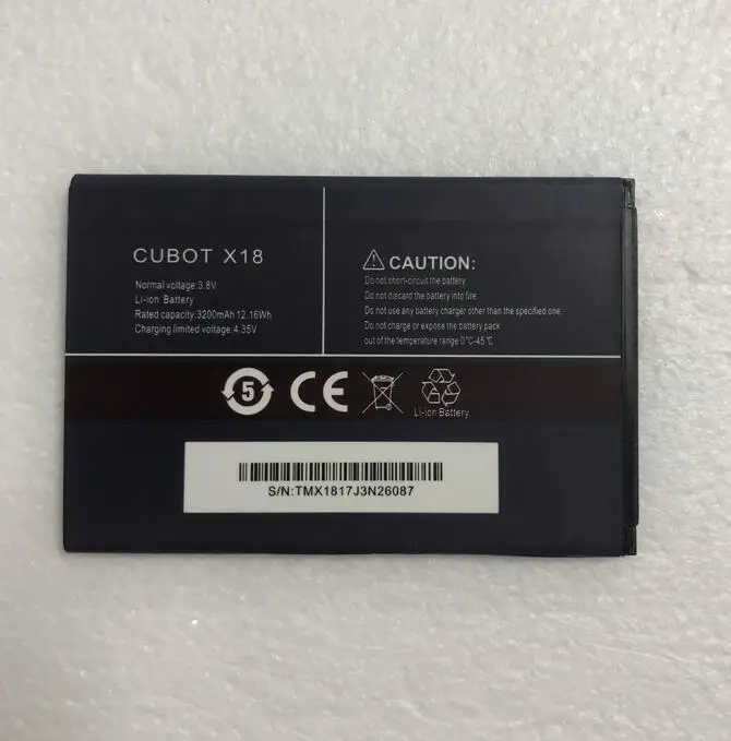 GeLar CUBOT X18 аккумулятор 3200 мАч запасная резервная батарея для сотового телефона |