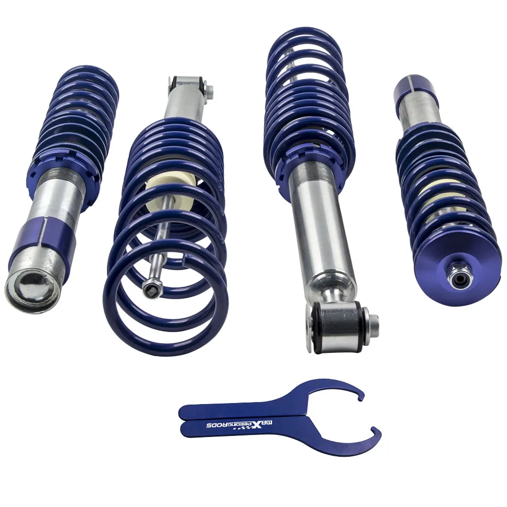 Набор из 4 подвесных элементов Coilover Adj. Высота амортизатора для BMW 5 серии E39 седан 95