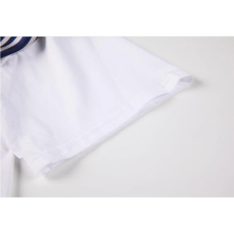 

Japanese Contrast Dot Printed Navy Collar Design Short Sleeve Women T-Shirt 2021 Summer New Sweet Casual All-Match Tops Female