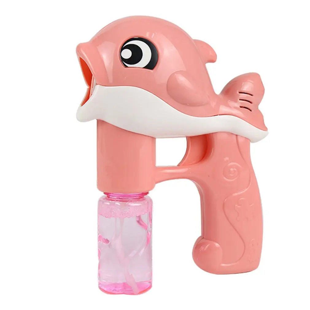 

Детская пузырчатая машина в форме дельфина с мигасветильник Том, автоматическая воздуходувка для пузырей, летние игрушки для плавания