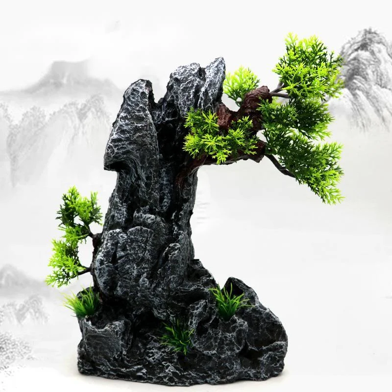 

Искусственные декоративные камни, аксессуары для украшения аквариума