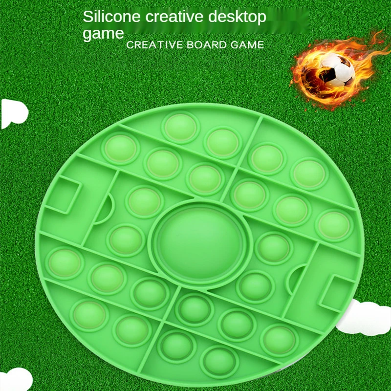 

New Pop Stress Relief Toy Squeeze Simple Dimple Push Silicone Football Cup Decompression Silicone Puzzle Parent child game gift