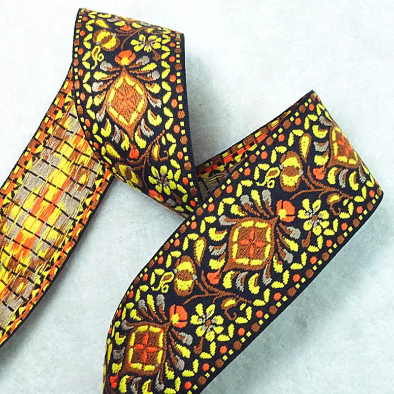 Традиционная удачливый руйи и цветы вышивка жаккардовая лента красивая сделай