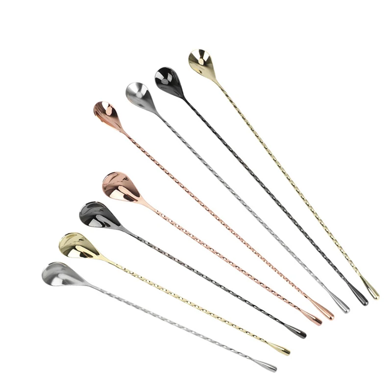 Микшерная ложка мешалка из нержавеющей стали шейкер для коктейлей и баров со