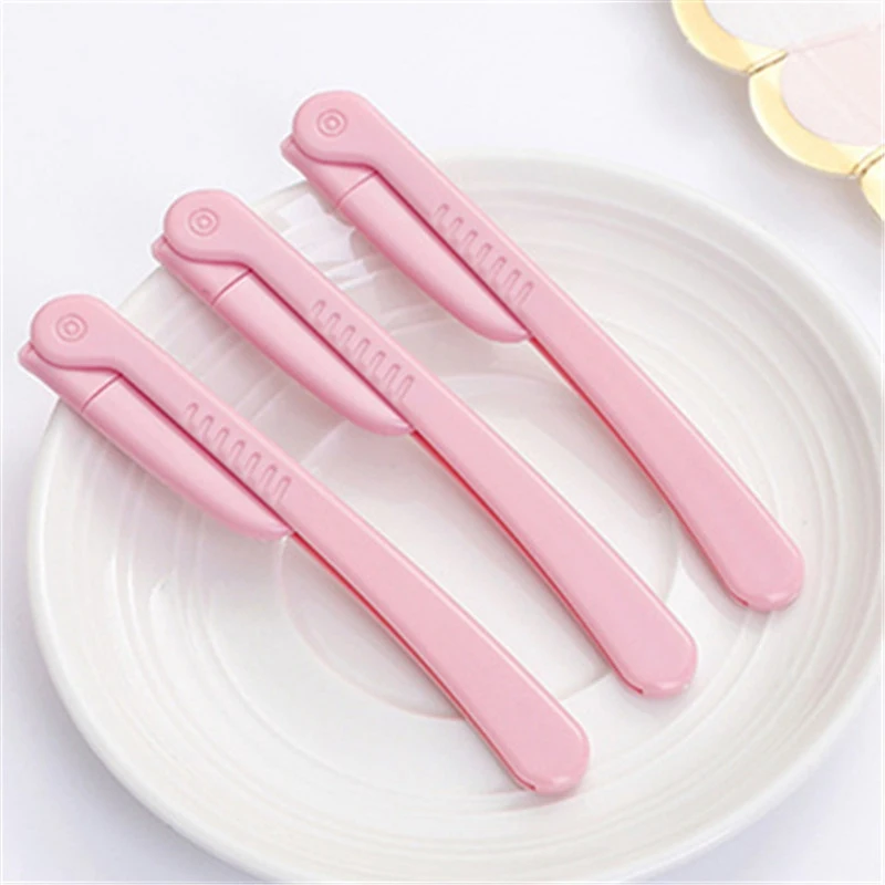 3 шт./компл. розовый триммер для бровей на лице бритва подмышек красивых волос