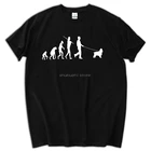 Эволюция кокер спаниель футболка Летняя Мужская хлопковая футболка shubuzhi брендовая мужская футболка европейский размер sbz5135