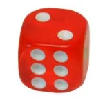 16mm Red 100pcs Игральные кости Акриловая трансапторная игральные кости с цифрами азартные кости для игры на выпивку казино Техасский покер 6 сторона прозрачные игральные кости набор настольной игры 100 шт./компл - Цвет: 16mm Red 100pcs