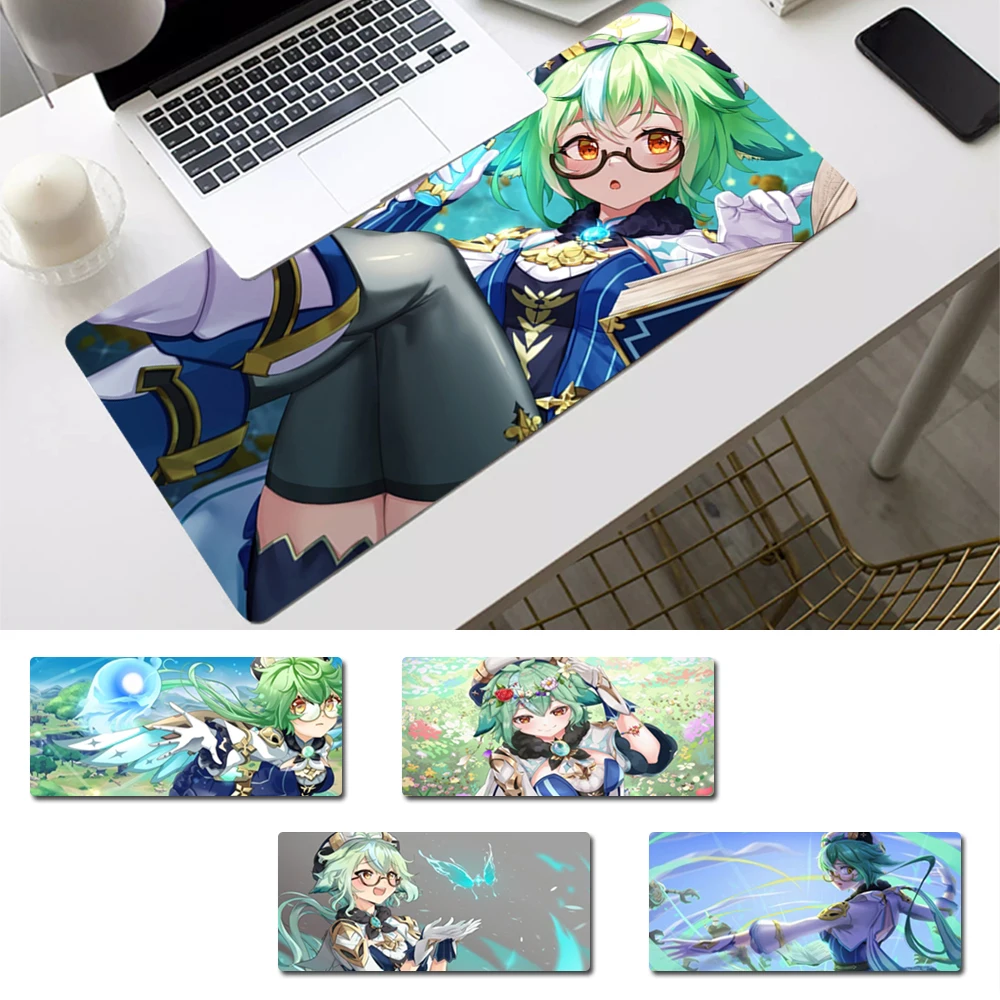 

Lock Edge Genshin Impact Sucrose Gaming Mouse Pad Laptop PC Computer Mause Pad Desk Mat For Big Gaming Mouse Mat For Overwatch