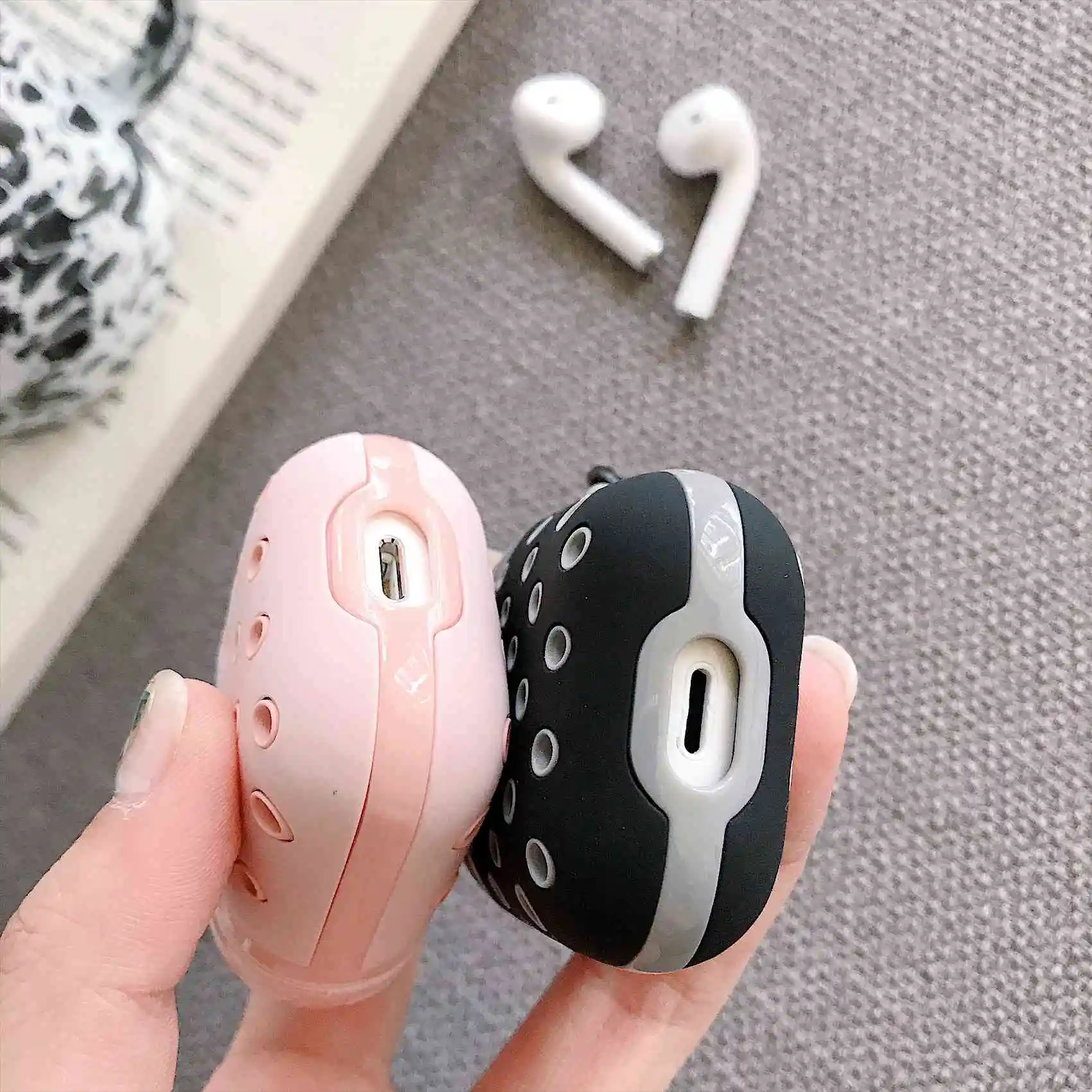 Чехол для наушников Airpods силиконовый чехол с мультяшным рисунком милые чехлы Air