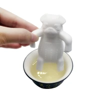 mr little man people tea strainer silicone tea bags cute universal mister tea making device leaf teapot for brewing tea infuser