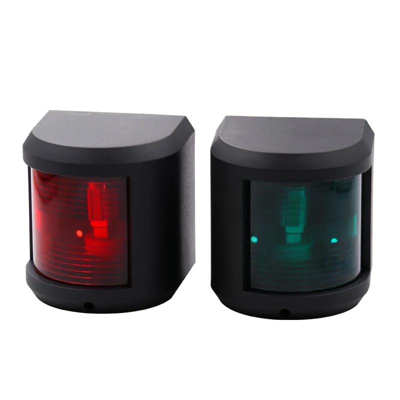 

Universal a pair 12V 24V ABS LED Navigation Light Lamp Signal Lamp For Marine Boat Yacht Truck Trailer Van Red Green Side Light