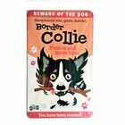 Доска для собак Wags  Whiskersтабличка Border Collie-Оловянная табличка 8x12