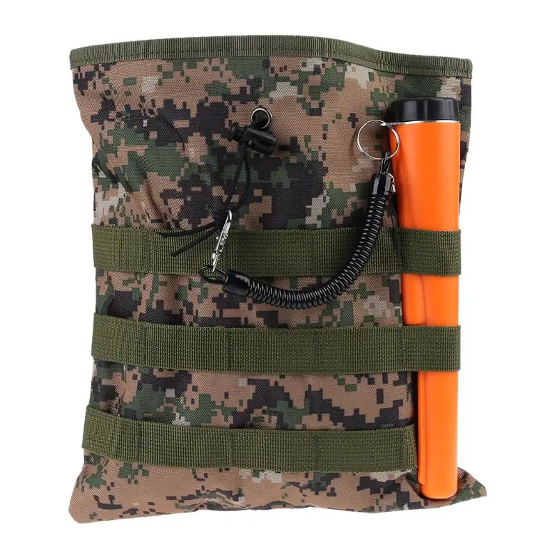 

Drawstring Digger Pouch Finds Luck Bag Camo Pick Up Waist Pocket Belt Gold Nugget Bags Camo for Metal Detecting