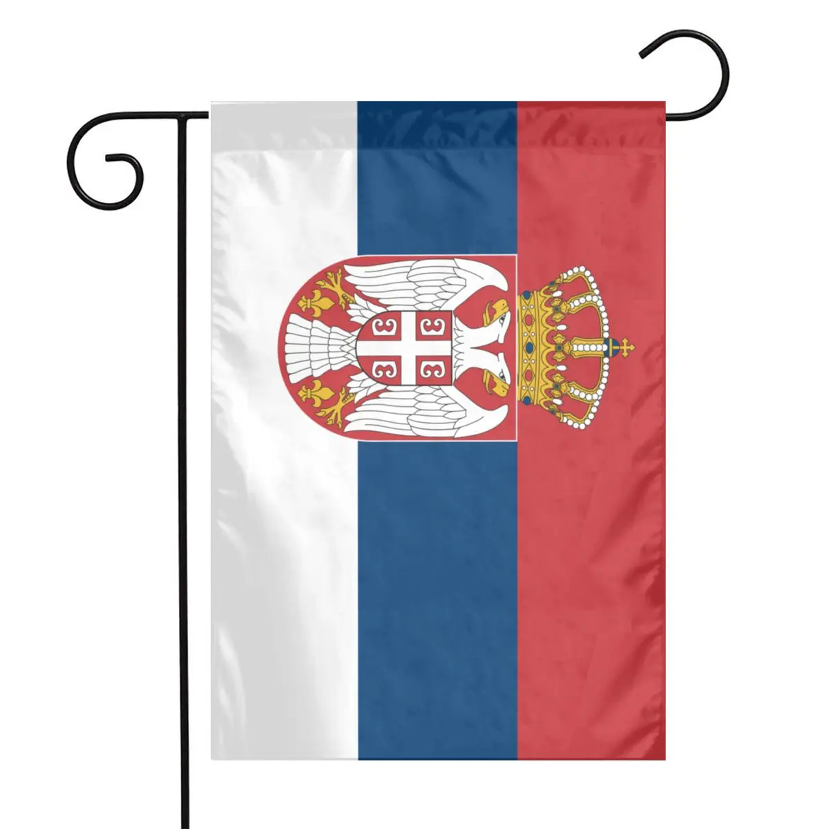 

Serbian flag Garden flags 30 X 45 cm double-sided flags, used for garden decoration and courtyard decoration