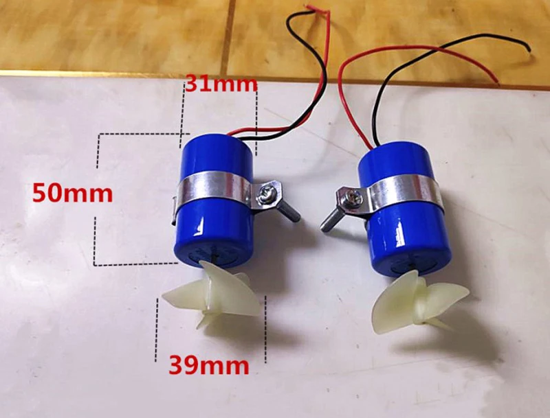 Лодка RC Jet подводный двигатель Thruster 7 4 В 16800 об/мин CW CCW 3 лопастной пропеллер fr DIY Micro