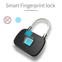 fingerprint lock ultra light durable keyless padlock anti theft electronic password lock security alarm type drop shipping