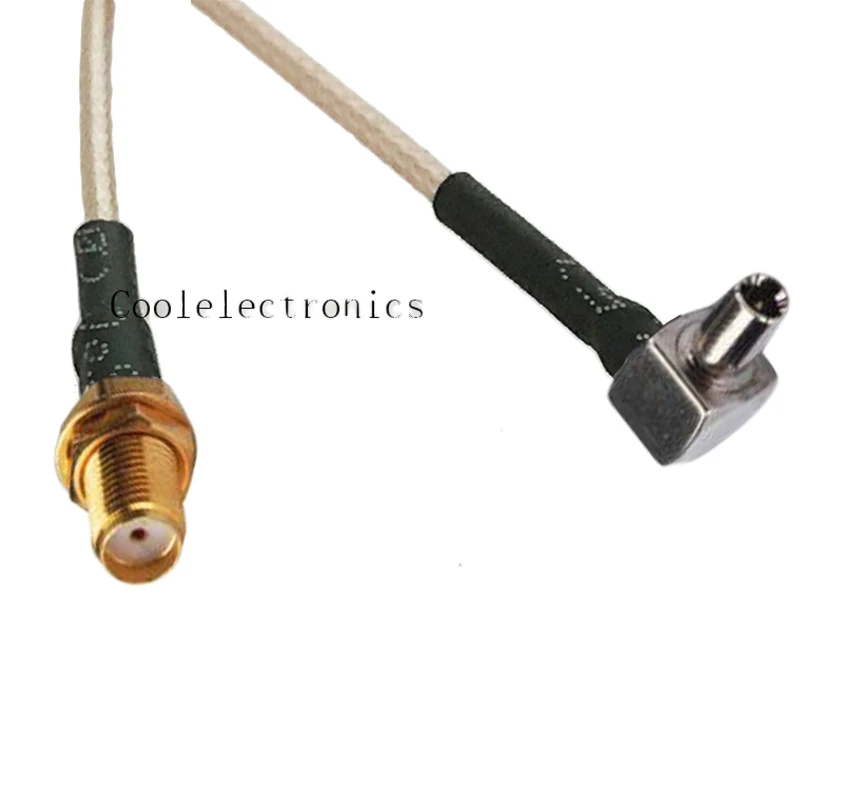 50 шт. прямоугольный TS9 штекер-гнездо SMA разъем адаптера RF коаксиальный отрезок RG178