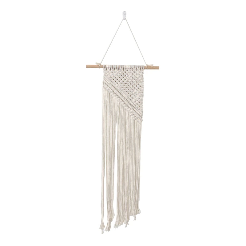 

Bohemian Macrame Tapestry Handmade Cotton Woven Tassels Wall Hanging Art Ornament For Home Party Nursery Decor