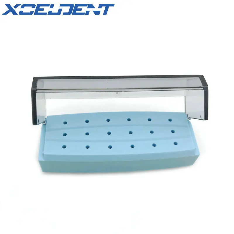 1 шт. стоматологический стерилизатор чехол пластмассы Бур коробка 18 отверстиями