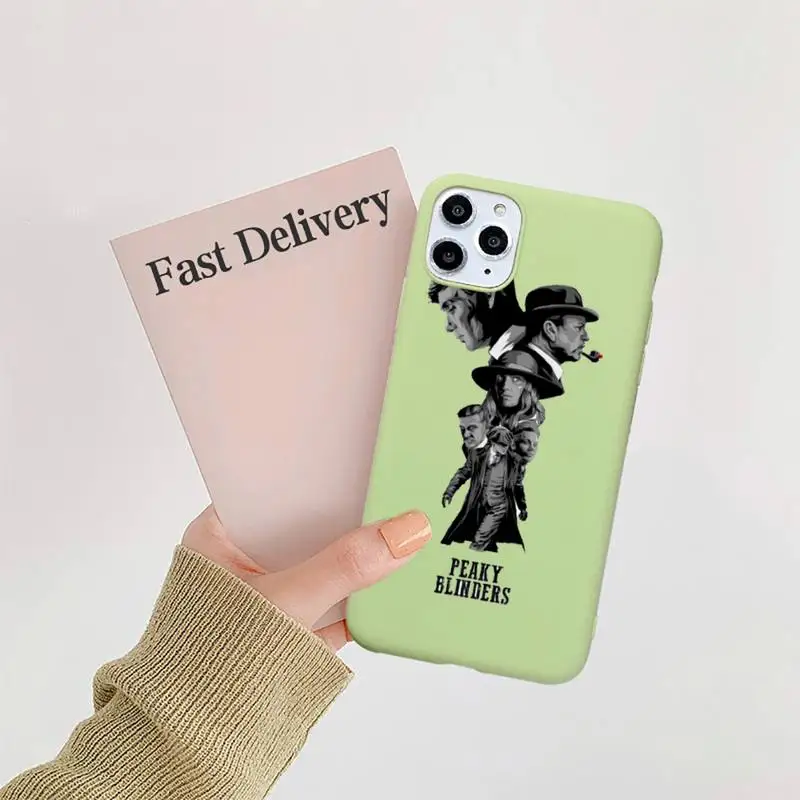 

Peaky Blinders Thomas Shelby Phone Case Candy Color for iPhone 6 7 8 11 12 s mini pro X XS XR MAX Plus