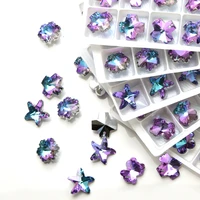 28pcs colorful horse eyes sharp seamable rhinestones acrylic rhinestone trim stone crystal decoration accessories