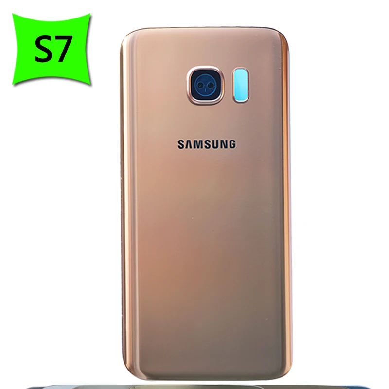 Чехол для аккумулятора S7 для samsung Galaxy S7 G930F/S7 edge G935F задняя крышка Задняя стеклянная дверная панель Корпус чехол