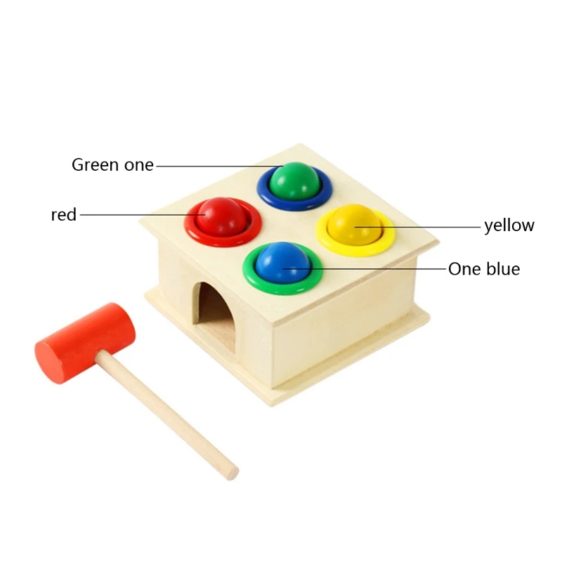 

H3CD Pounding Bench Toy Wooden Hammer Toys Award Winning Durable Multifunctional and Bright Colours